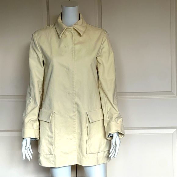 Jil Sander Jackets & Blazers - Jil Sander Cotton Jacket Size 34 (US 2) Hidden Snap Closure with Pockets